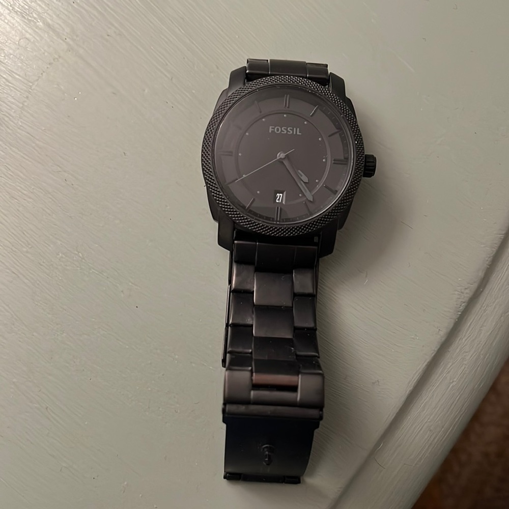 Black Fossil Watch - image 1